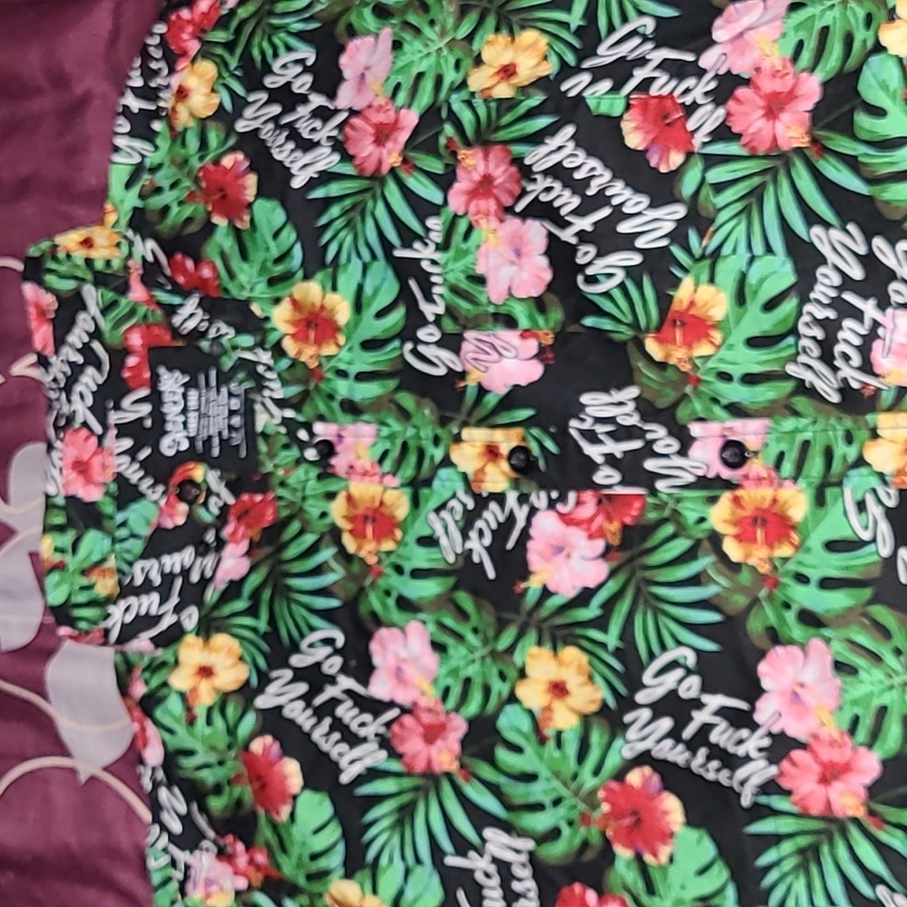 Mens L Casual Dress Spencer's Go F*c* Yourself